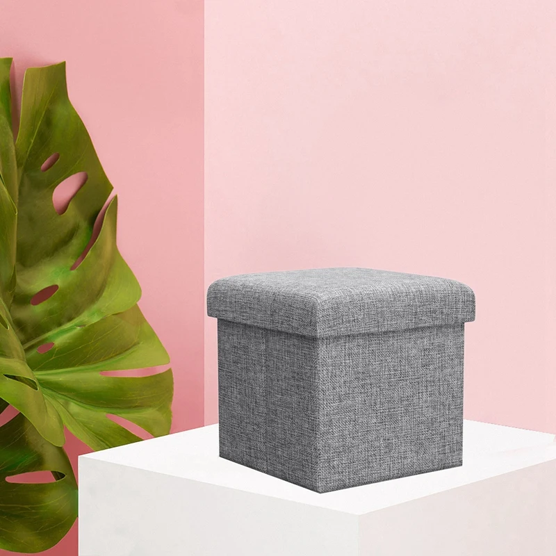 Многофункциональный Fodable ящик для хранения постельного белья Cube Ottoman сиденье