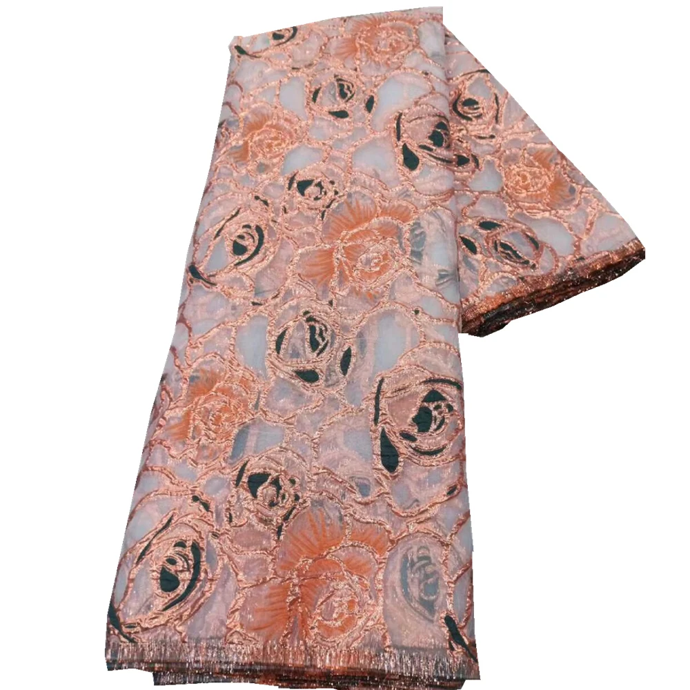 2021 новейший роскошный жаккардовый парчовая кружевная ткань в нигерийском стиле