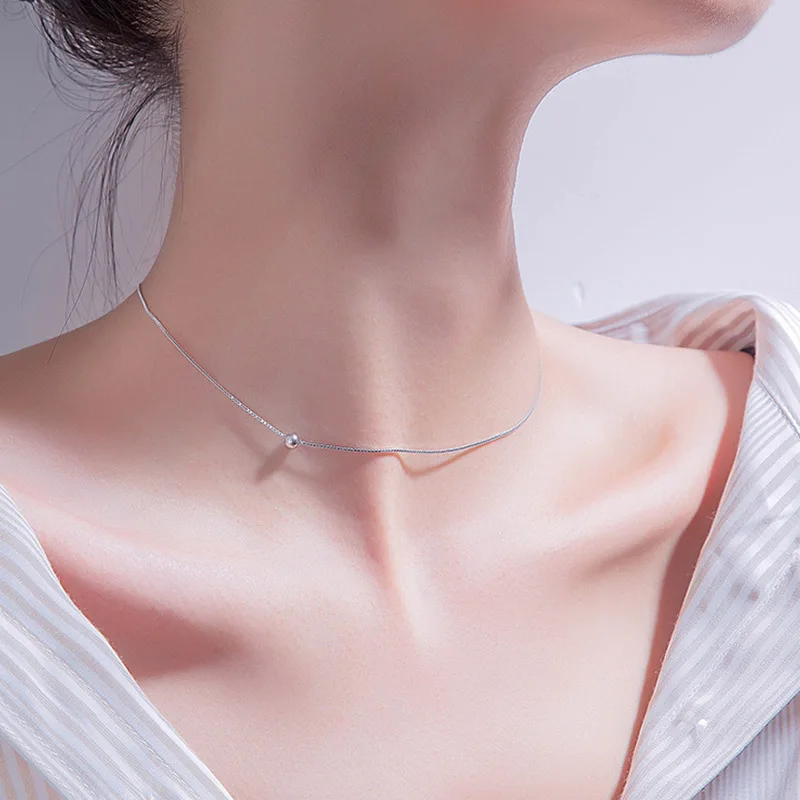 Женский чокер со звездами из стерлингового серебра 925 пробы короткое ожерелье с