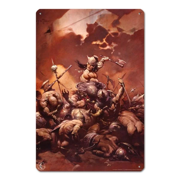 

The Destroyer By Frank Frazetta Art Print Poster Metal Tin Sign Metal Posters Metal Posters House