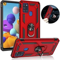 for samsung galaxy a21s m30s m31 m21 phone cover case armor shockproof car ring stand holder bracket magnetic bacck coque shell