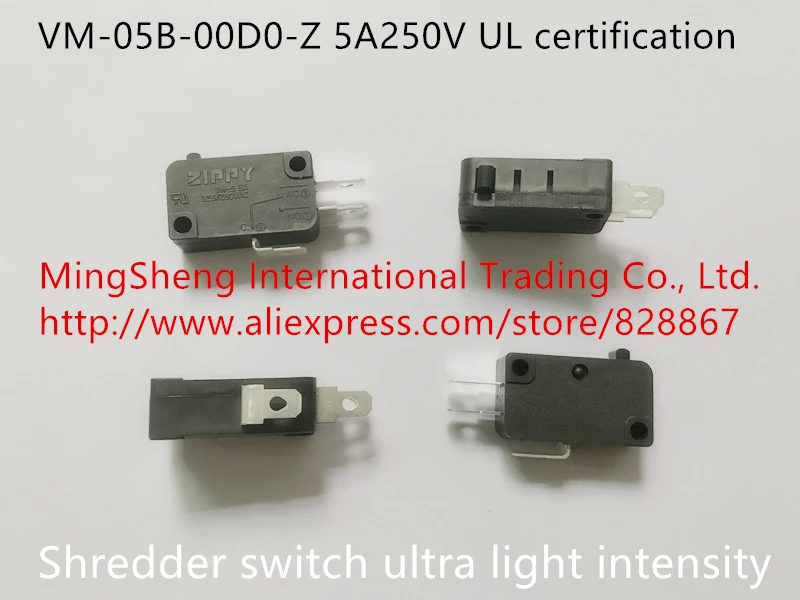 

Оригинальный новый 100% 5A250V UL сертификация Шредер Переключатель VM-05B-00D0-Z ультра светильник интенсивность