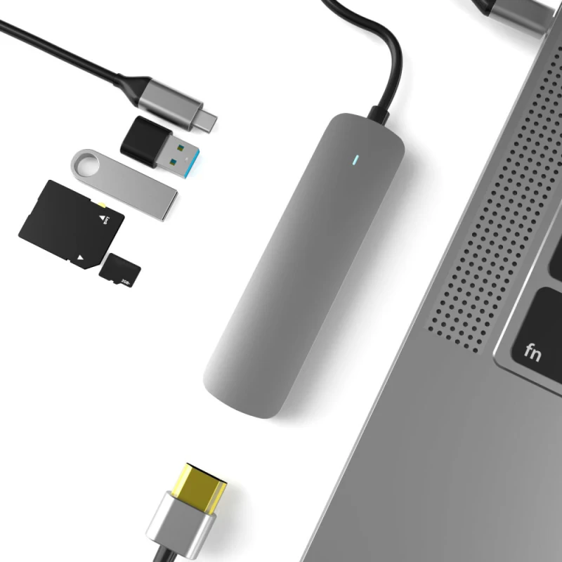6 в 1 USB C док станция 3 0 Порты и SD/Разъем для карты TF 4K HDMI совместимость с креплением
