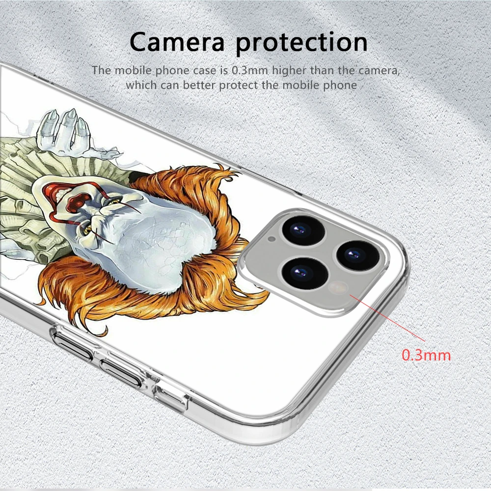 

Stephen King's It Funda Case for IPhone 12 Pro Case for IPhone 12 11 Pro XR XS Max Mini 7 X 8 6 6S Plus 5S SE 2020 Silicone TPU