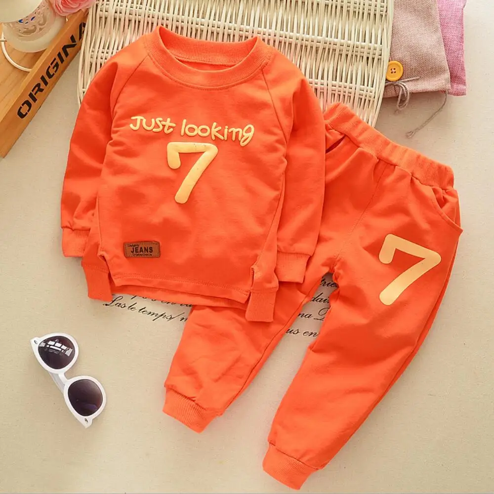 Спортивный костюм для мальчиков и девочек свитер с капюшоном + штаны хлопок номер