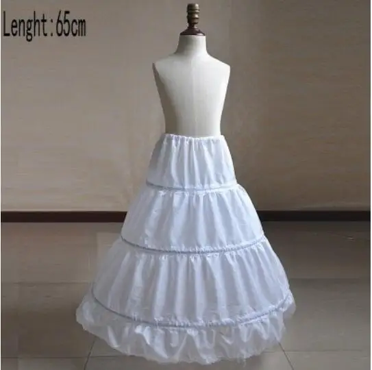 petticoat 65cm Прямая поставка; милое платье с цветами для девочек в Сиэтле; элегантное платье принцессы с кружевным корсетом для девочек; красивая одежда для свадебной вечеринки; праздничная одежда - Цвет: petticoat 65cm