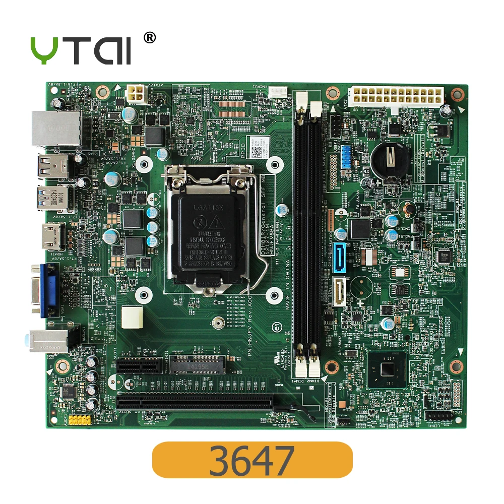 YTAI для Dell 3647 рабочего Материнская плата H81 CN-02YRK5 12127-1M USB3.0 LGA1150 тест неповрежденным