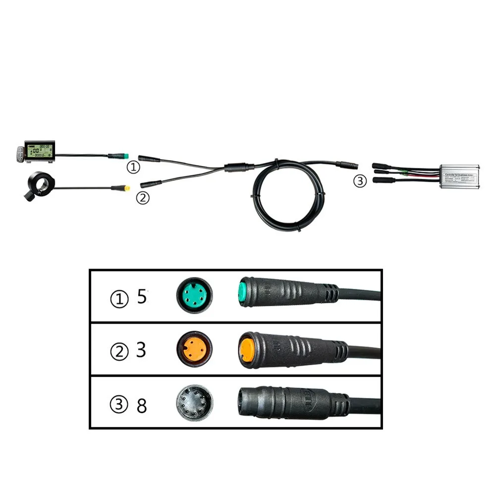 Cable Motor Extension Cable Connector Electric Extension Motor Two 155CM