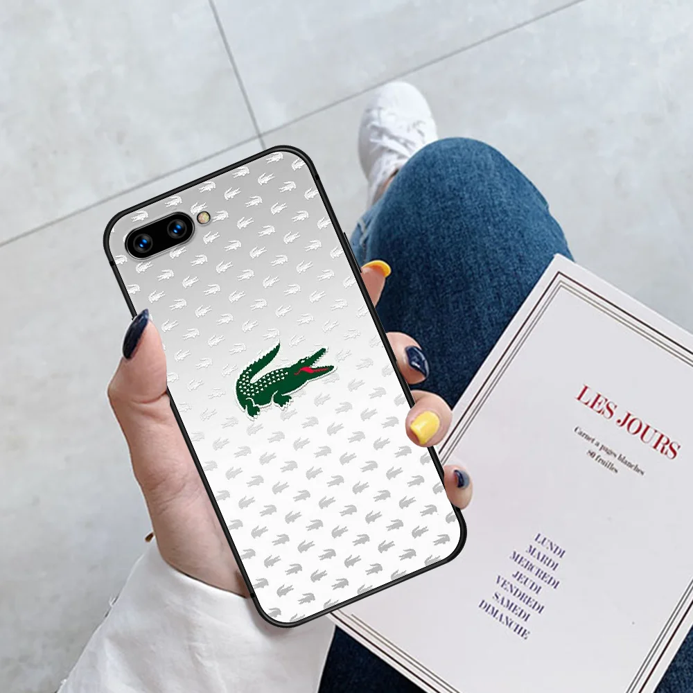 

Luxury Brand French LACOETE Phone Case Cover Hull For HUAWEI Honor 6A 7A 7C 8 8A 8S 8x 9 9x 10 10i 20 Lite Pro black Shell 3D