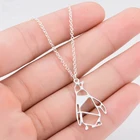 Популярные женские туфли с милым рисунком в виде птичек-оригами Пингвин ожерелье для детей, маленьких девочек с рисунком милых животных Подвеска-Пингвин на ожерелье Мода Ювелирные изделия с животными