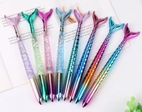 mermaid pen gift stationery lovely fish rollerball pens school office business writing supplies students prize black blue ink