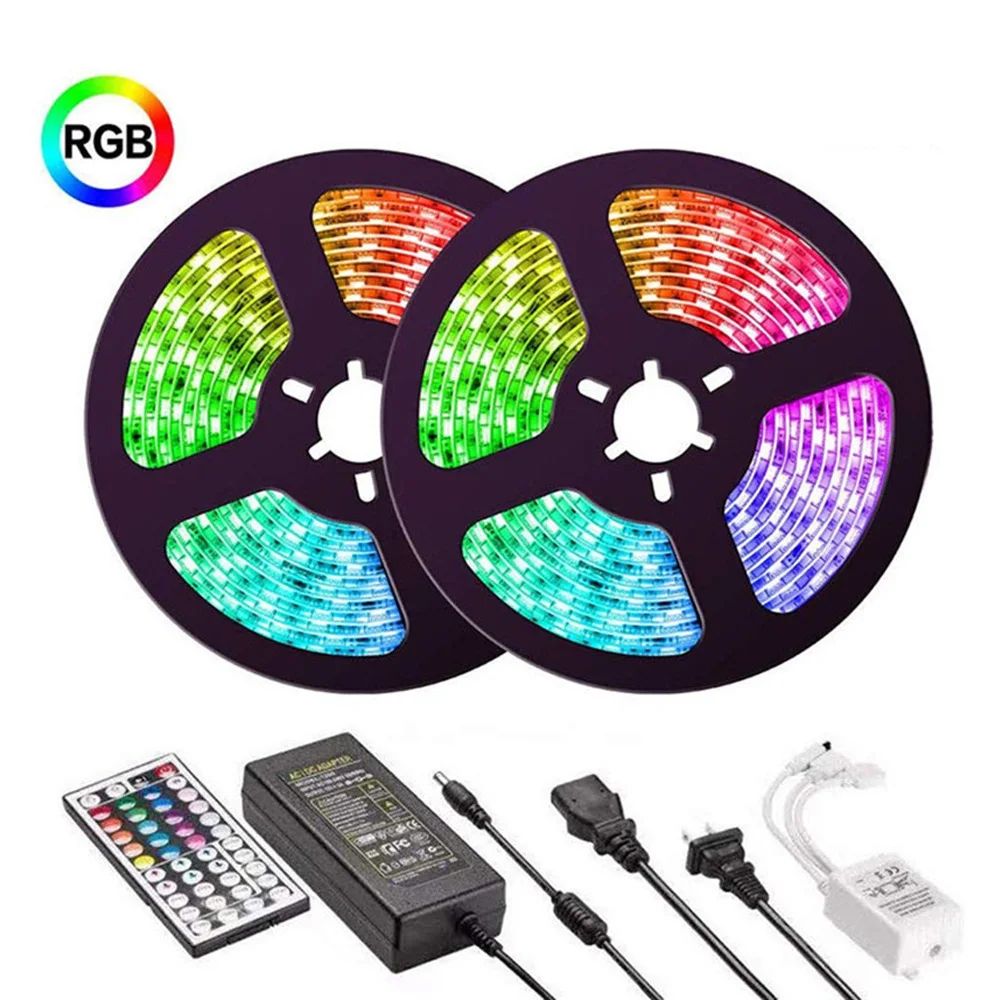 

LED Strip Lights WIFI Music Control Flexible Waterproof RGB TV Backlight Decoration Luces Outdoor Smart Christmas Lights