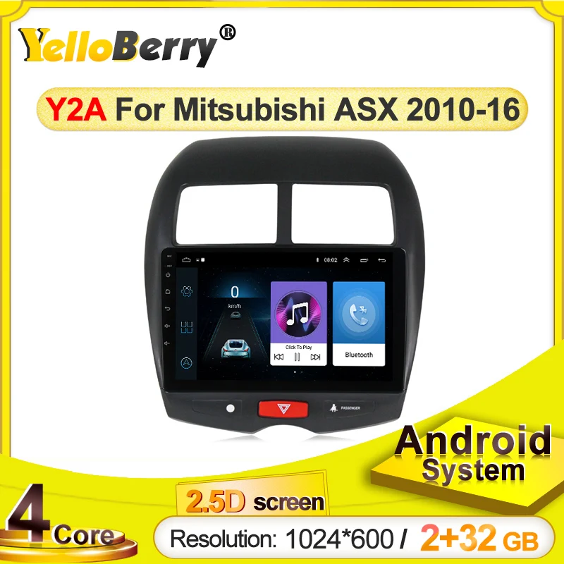 

Автомагнитола на android, мультимедийный видеоплеер, навигация GPS для Mitsubishi ASX 2010-2018, Авторадио с Wi-Fi, USB