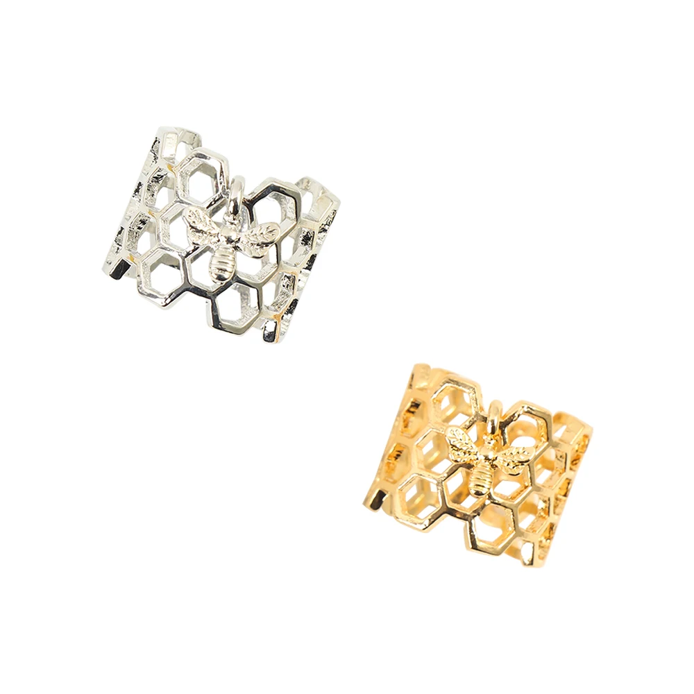 1 шт. милые Для женщин кольцо с пчелиными сотами крошечные пчелы Регулируемый