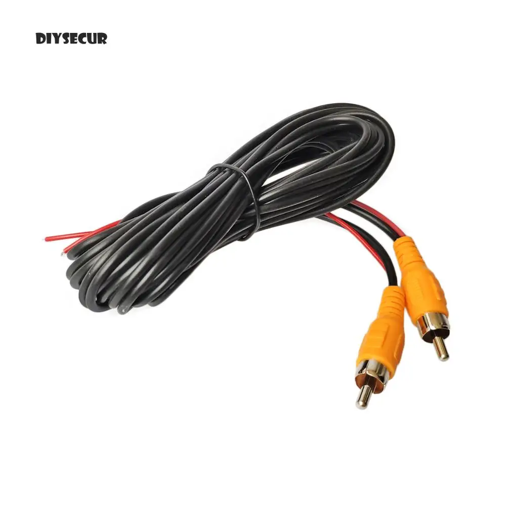 DIYSECUR 10 метров AV RCA Удлинительный кабель/шнур видео кабель + разъем для камеры
