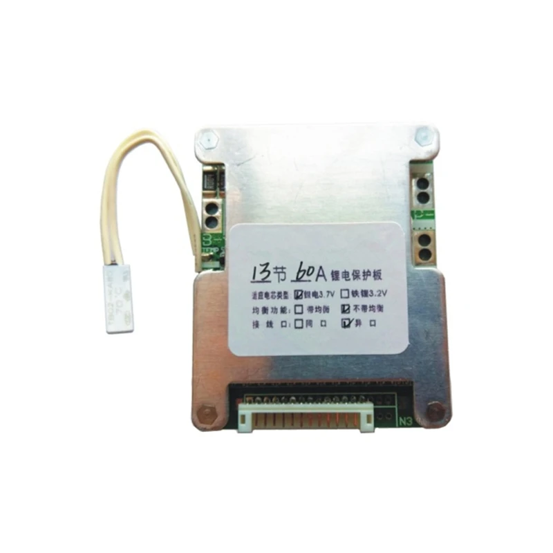 

13S 48V 60A Battery Protection Board Li-ion Cell Battery BMS PCB Equalizer Board
