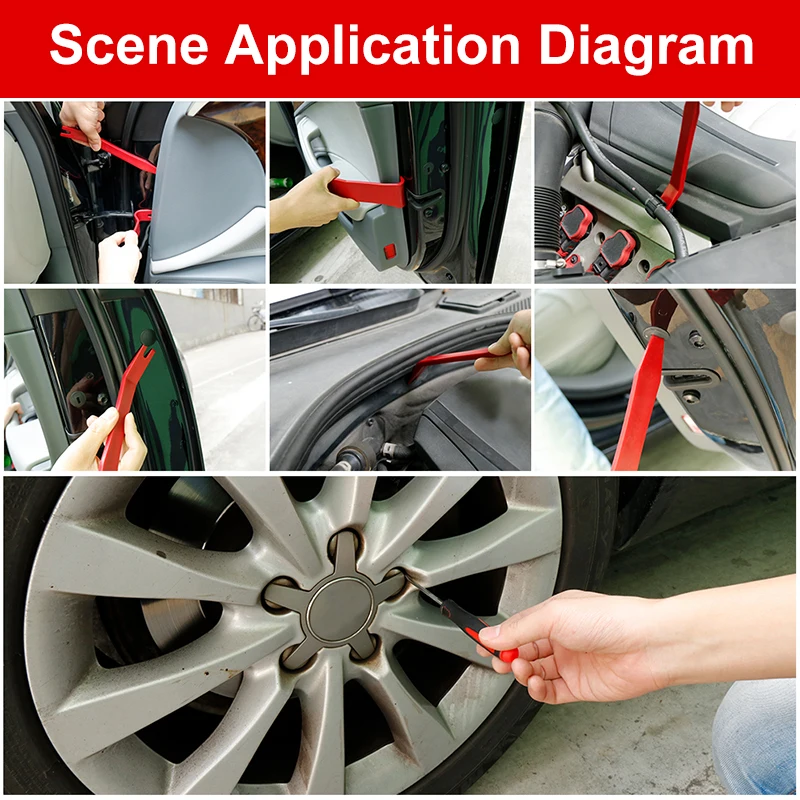 38PCS Car Repair Tool 22PCS skid boards rubber sleeve needle ejectors light handle key tools lamp opener |