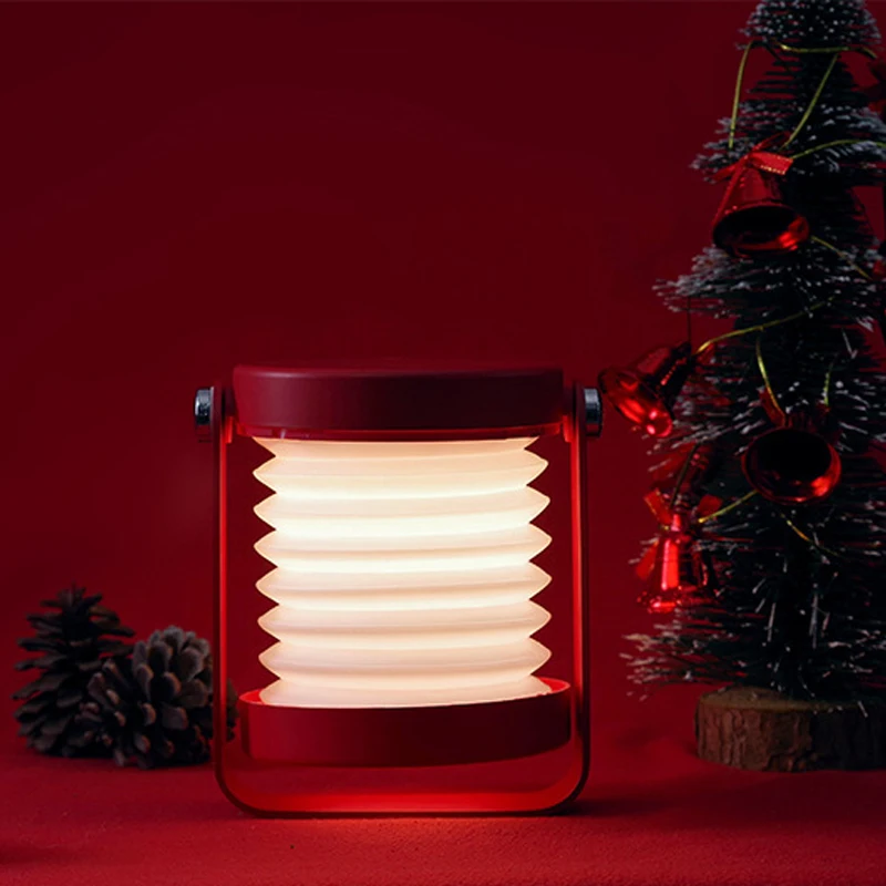 Складной фонарь настольная лампа с деревянной ручкой портативный светильник