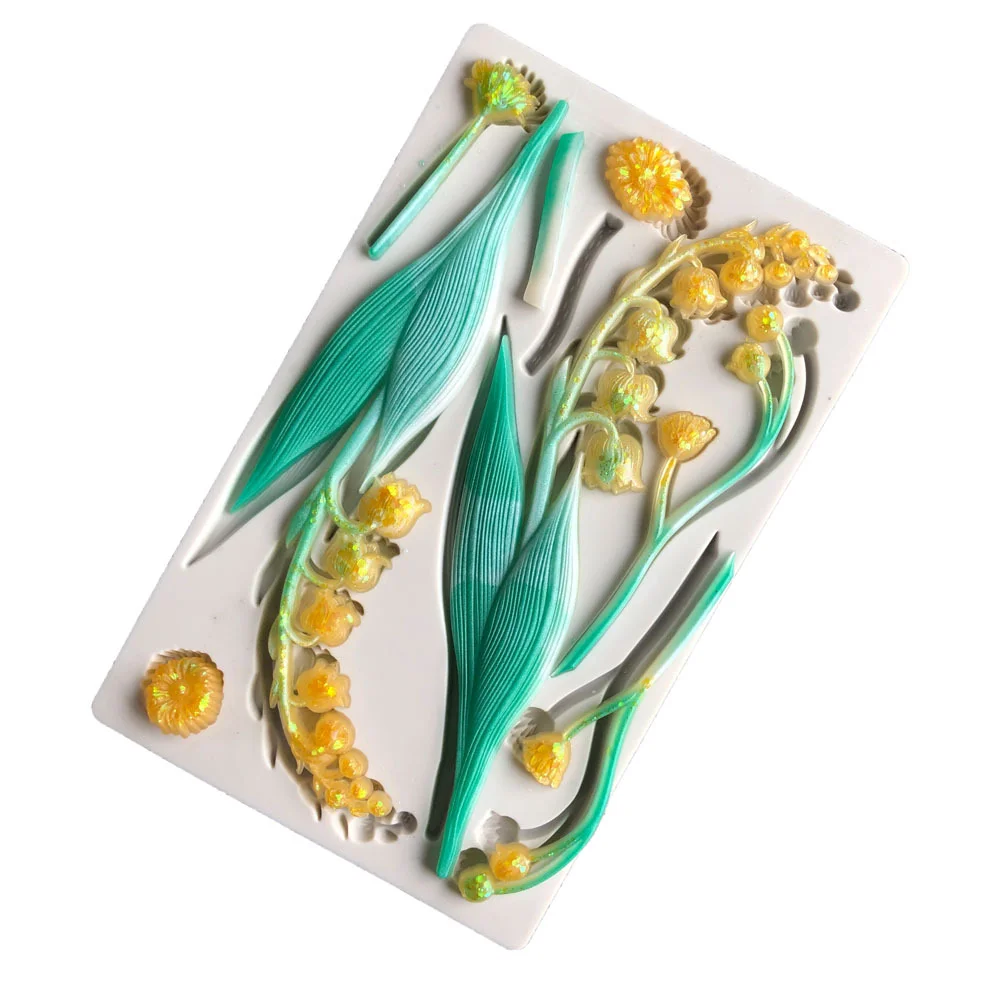 Moon Star Lily of The Valley силиконовый в Форме Розы Mold инструменты для украшения тортов из