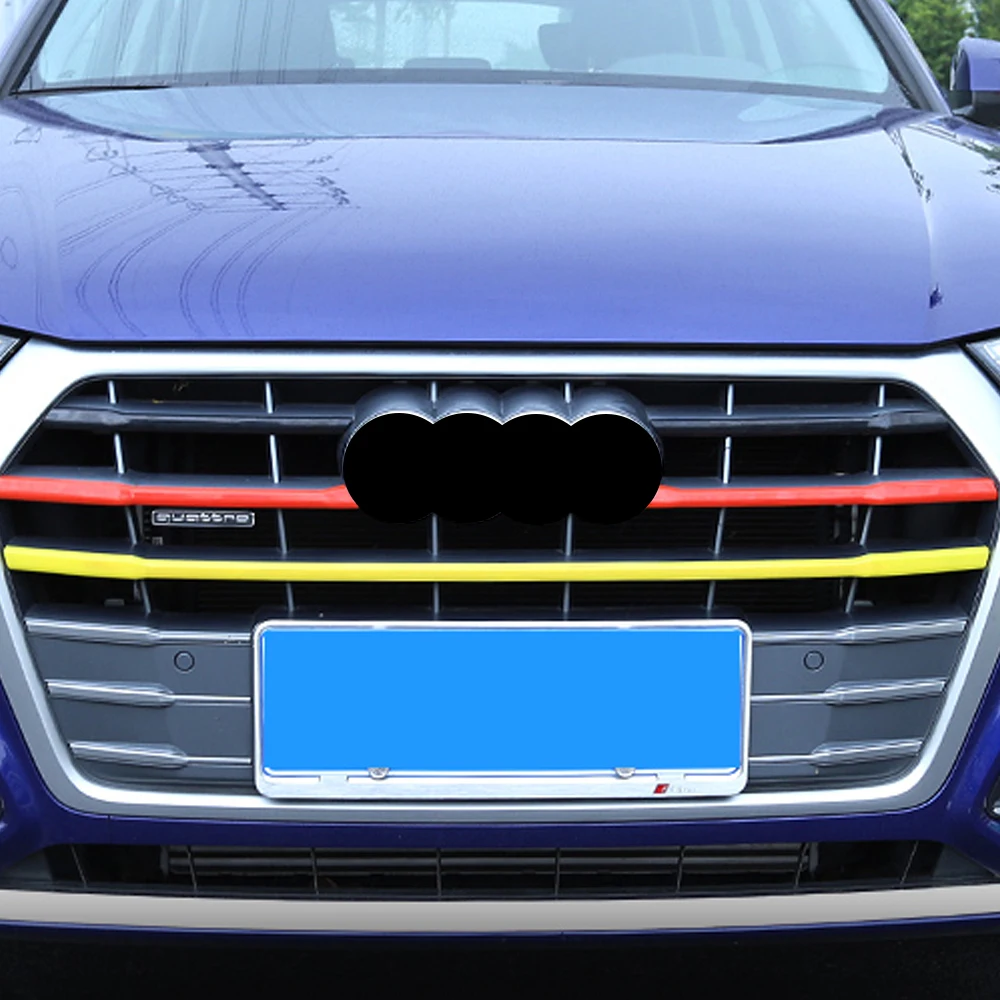 Для Audi Q5 FY, автомобильный Стайлинг, передний капот, средняя сетка, бампер, решетка, рамка, наклейка, накладка, внешний аксессуар