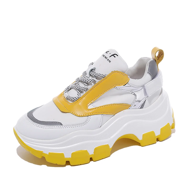 Rimocy/женские кроссовки на высоком каблуке Сезон осень зима Обувь массивной