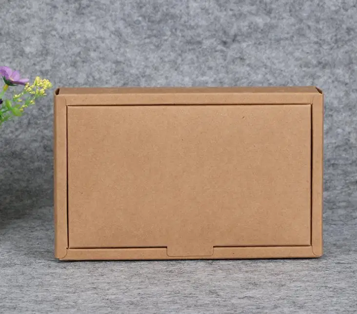 

100pcs/lot large Kraft paper gift paper box retail packaging craft paper box kraft paper gift tea box 25*14*6cm SN2547