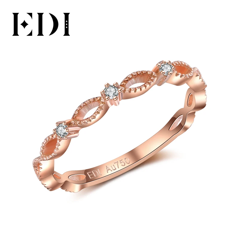 Женское кольцо из розового золота 14 к с натуральными бриллиантами|ring for|rings for