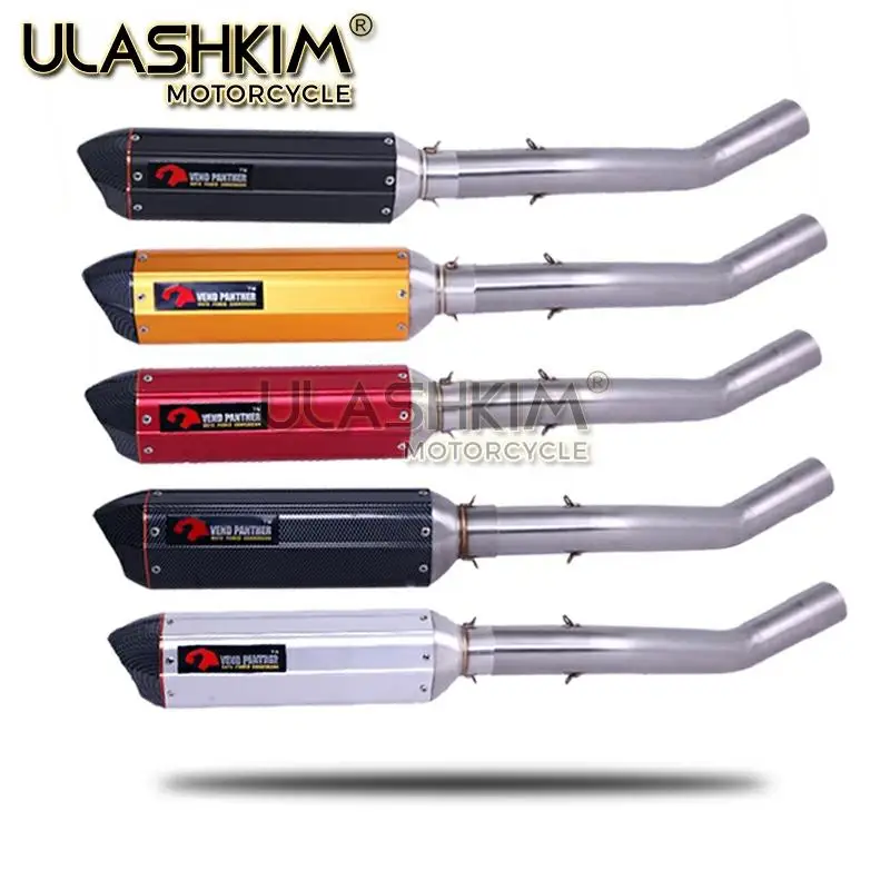 ZX 6R мотоцикл углеродное волокно лицо выхлопной полной системы слипоны для KAWASAKI