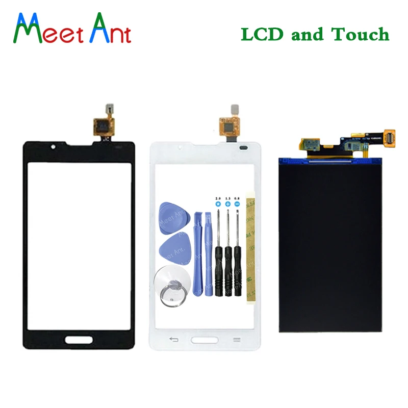 Новый высококачественный ЖК дисплей 4 3 ''для LG Optimus L7 II P710 с сенсорным экраном и