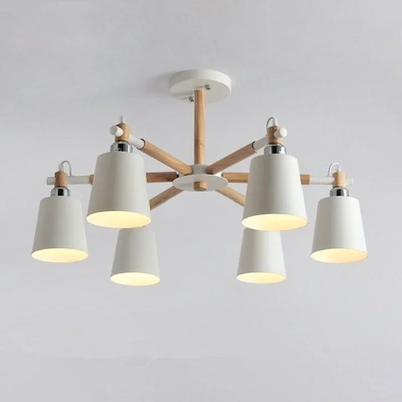 

Solid wood living room chandelier lighting modern bedroom Restaurant LED chandeliers ceiling lamp household led chandelier lamp