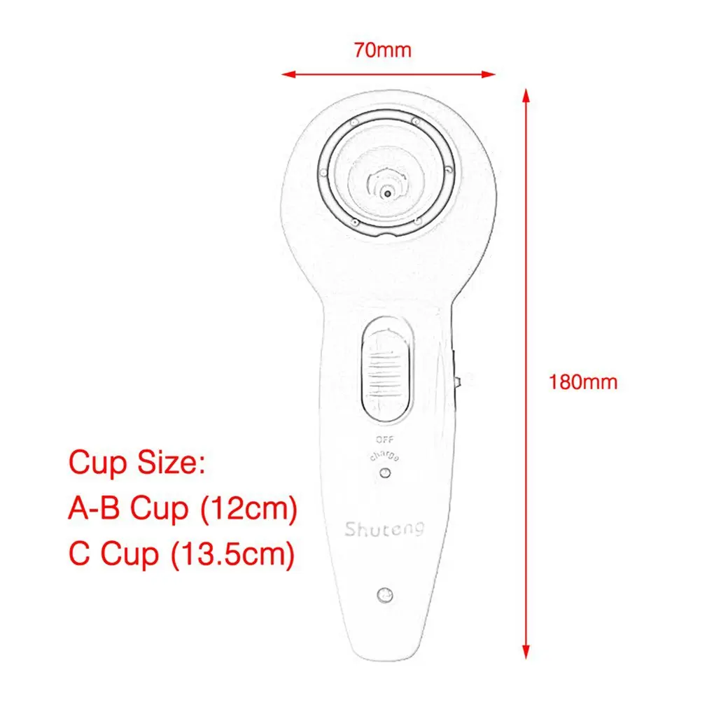 

Bodys Treatment Breast Massager Vacuum Cup Body Slimming Massager Liposuction Breast Enlarger Nipple Vibrating Vacuum Pump Cup