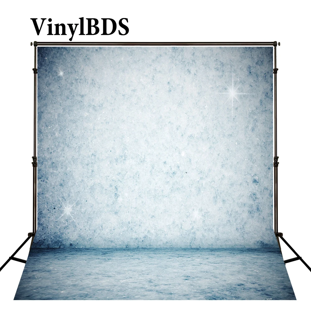 

VinylBDS Newborn Baby Fotografia Backdrops Shining Star Rough Photography Background Lights Blue Wall Backdrop For Photo Shoot