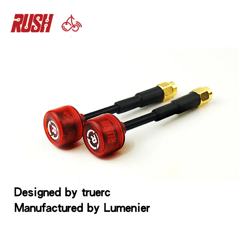 2 шт. Мини-Антенна RUSH Cherry 5 8 ГГц 1 дБи красная антенна для гонок Дрон AV передатчик FPV