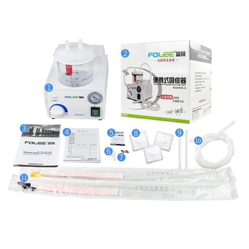 

Portable Dental Vacuum Phlegm Suction Unit Electric Sputum Aspirator Suction Device