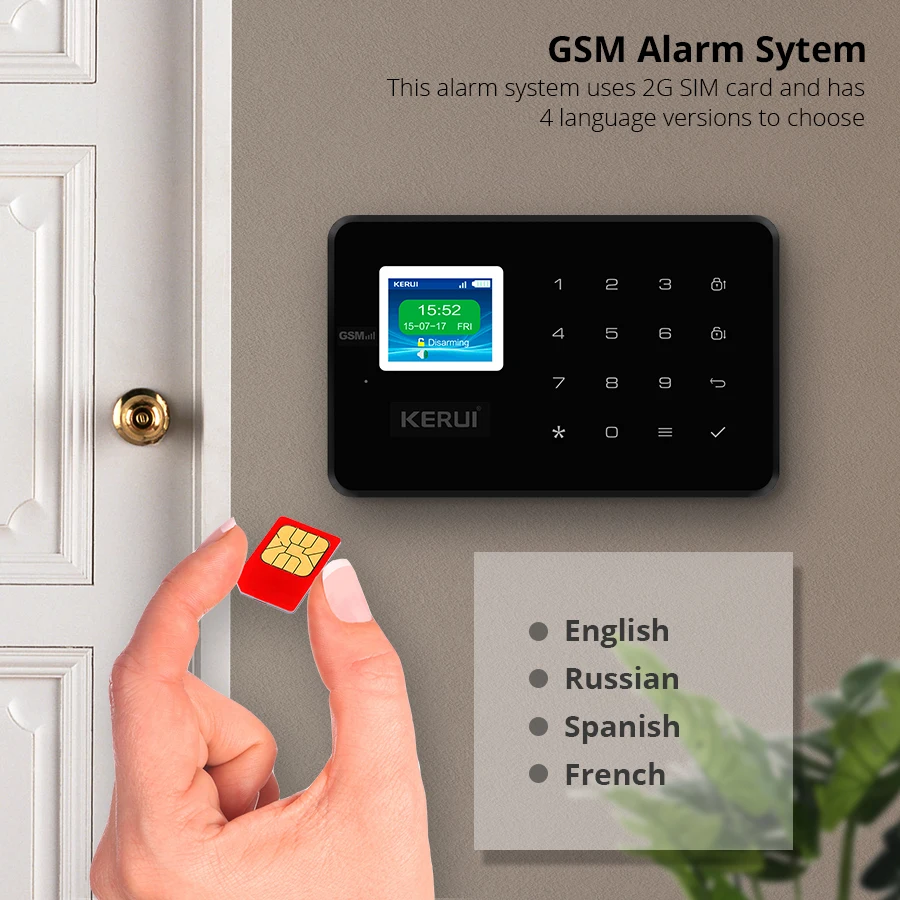 Система охранной сигнализации KERUI беспроводная домашняя GSM сигнализация с