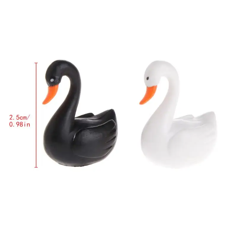 Маленький мини милый Гусь модель лебедя аквариума орнамент Сказочный Сад