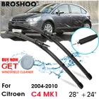 Автомобильный стеклоочиститель лобовое стекло стеклоочистители щепотка вкладка авто аксессуары для Citroen C4 MK1 28 