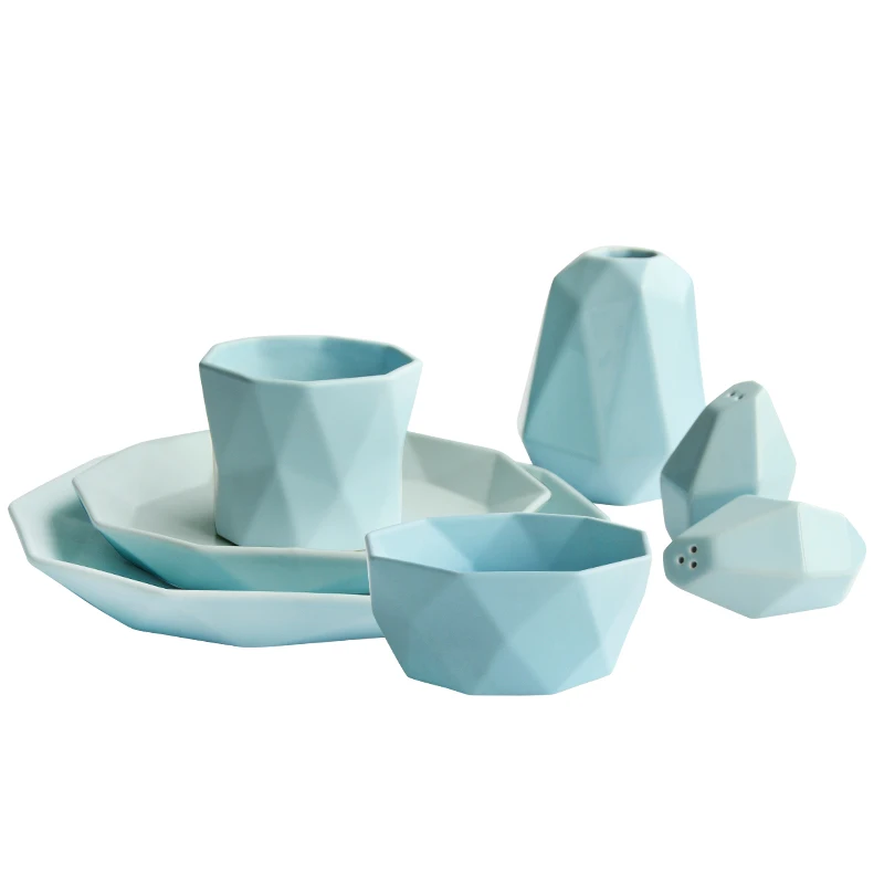 Набор посуды из 7 предметов Простой комбинация домашний подарок керамический