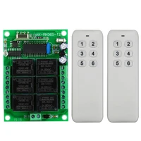 dc12v 6ch 6 ch wireless remote control led light switch relay output radio control rf transmitter and 315433 mhz receiver