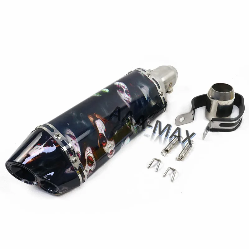 Для akrapovic Yoshimura глушитель для мотоцикла труба для VESPA GTS300 946 LX150 piaggio mp3 acerbis ybr pcx nmax 125 cbr125 - Цвет: L80