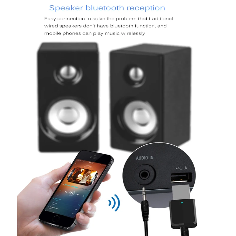 USB адаптер Bluetooth 5 0 для ПК компьютерных динамиков беспроводной мыши музыкальный