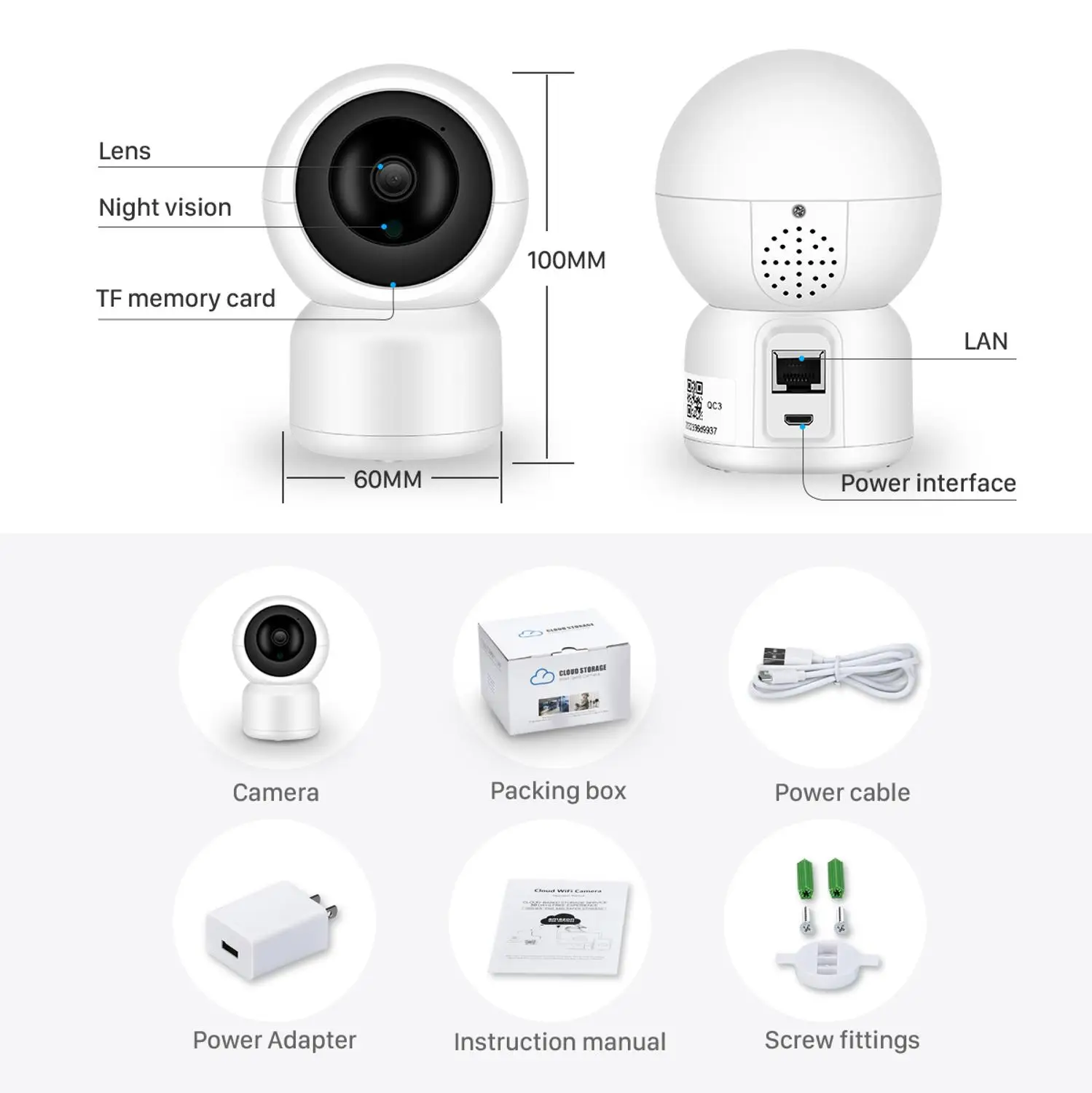 BESDERSEC 1080P облачная беспроводная домашняя камера Wifi ip с автоматическим