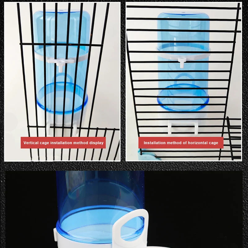 

Automatic Pet Food Dispenser Feeder Feeding Water Bowl for Hamster Birds HEE889