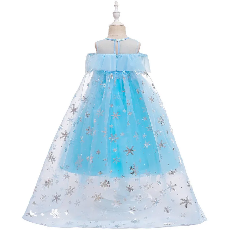 Платье Золушки на Хэллоуин платье с блестками Детские платья для девочек Эльзы