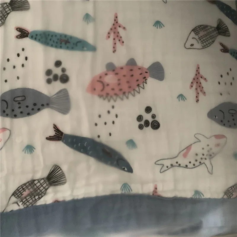 AS THE PHOTO 150*200 см 6 Слои хлопок Muslin Детские Одеяло s для кровати для детей и взрослых летние спальное одеяло Одеяло детским выбрасывающимся кровать Одеяло - Цвет: AS THE PHOTO