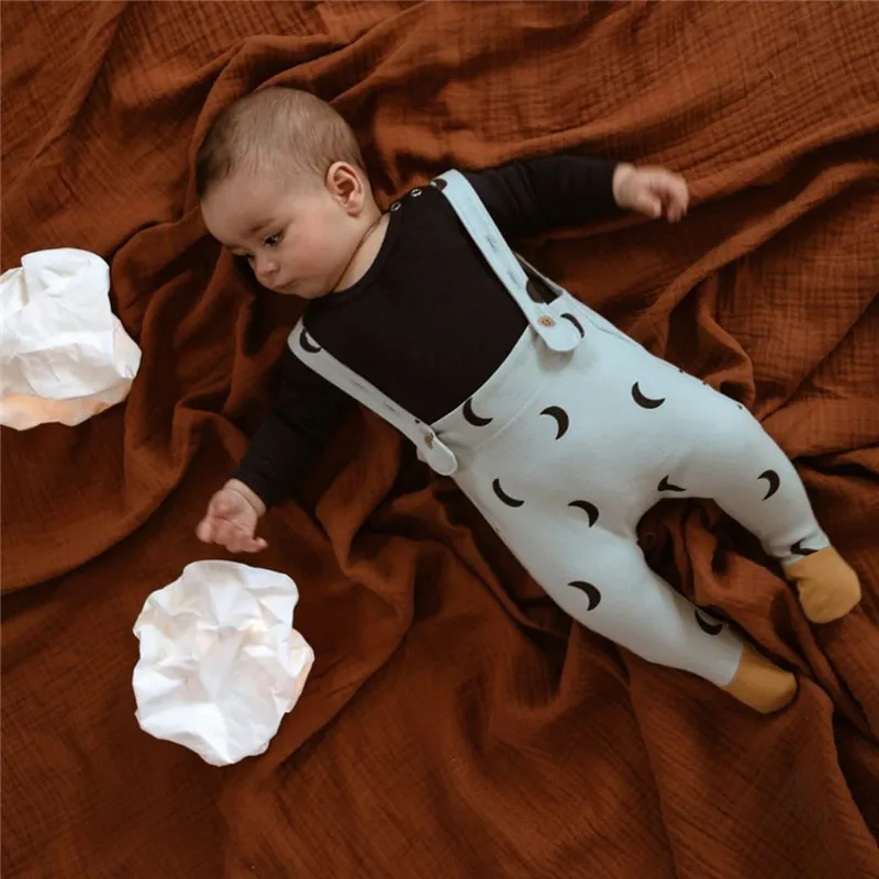 Комбинезон EnkeliBB детский хлопковый летний осенний ремень для малышей | Мать и