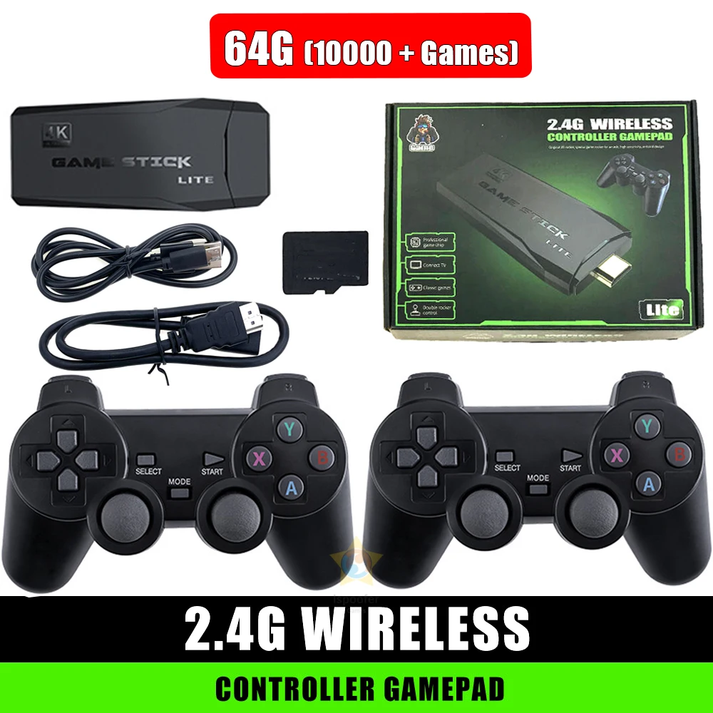 

Y2 Plus 4K Video Game Console Built in 600 Classic Games Mini Retro Console Wireless Controller HDMI-Compatible Output Dual Play