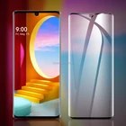 Для LG бархат крыло 5G V50 V40 ThinQ V30 G8 G7 3D полное покрытие тонкое Высокопрочное гнутое закаленная Защитная стеклянная пленка для экрана гвардии