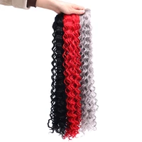30 inches super long water wave curly hair bundles 120gpiece synthetic deep wave hair extensions deal for black women