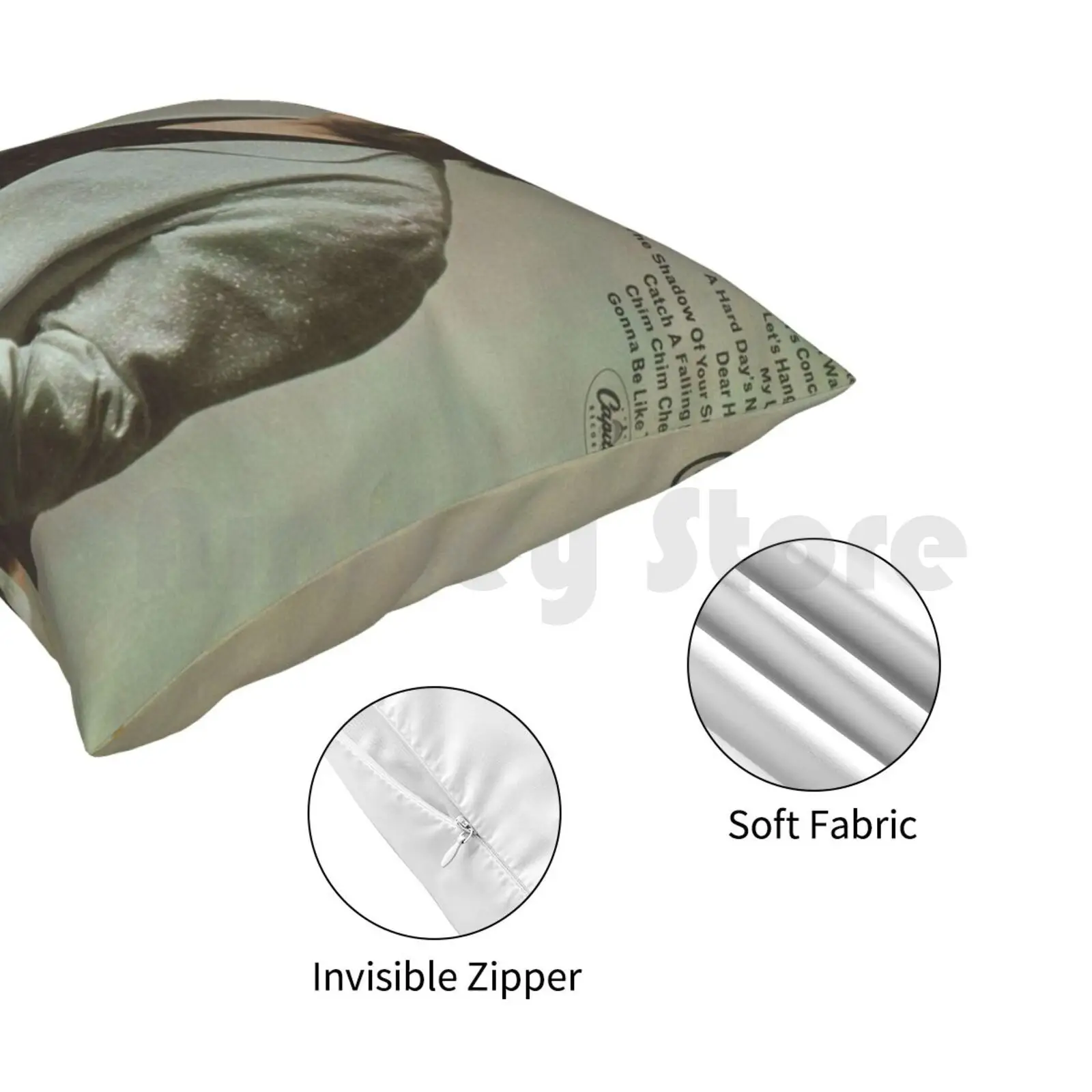 Мягкая подушка Mrs. Elva Miller с рисунком размеры 60S 1960S